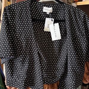 Park Fifth Xl Polka Dot Top